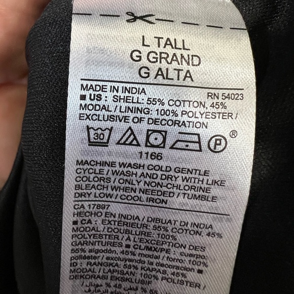 Old Navy Women’s Black Pintucked Shift Dress Size Large Tall - Picture 11 of 11